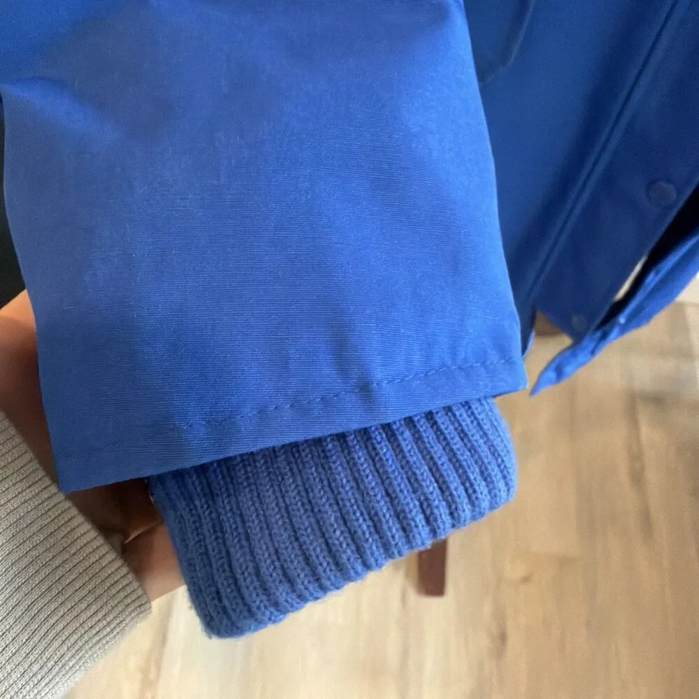 Gap Kids Girl Cold Control Ultra Max Down Parka Coat Blue Size Lg